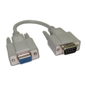 VGA Adapter Cable DB-9 (9-Pin Male) D-Sub Connection to a 15-pin Female High-Density VGA/SVGA Port